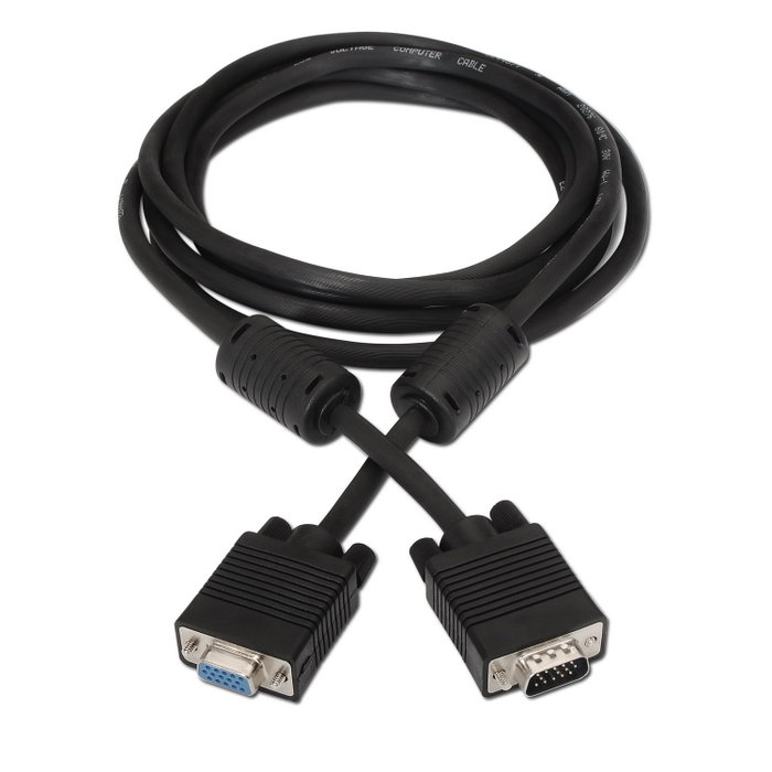 Aisens Cable SVGA HDB15 Macho a HDB15 Hembra 3m Negro